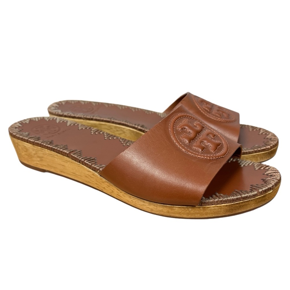 Tory Burch Brown Slide Sandals
